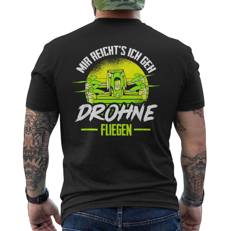 Mir Reicht's Ich Geh Drone Flying Retro Drone Pilot T-Shirt mit Rückendruck