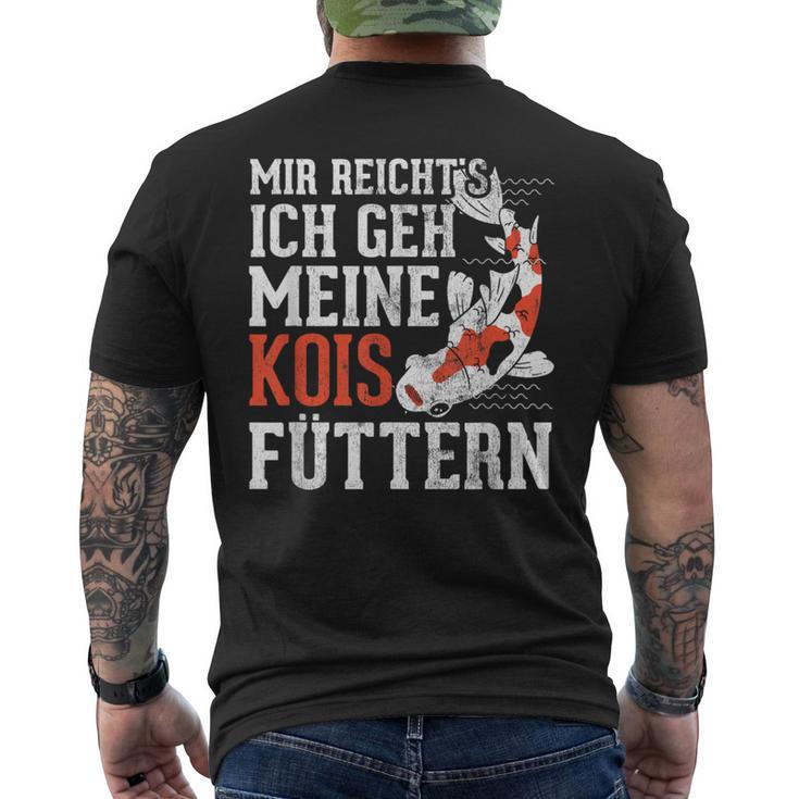 Mir Reicht's Kois Feeding Fish Aquarium Koi T-Shirt mit Rückendruck