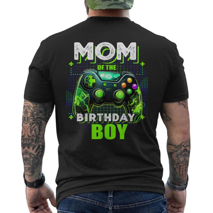 Mom Of The Birthday Boy Matching Video Game Birthday Party Men's T-shirt Back Print