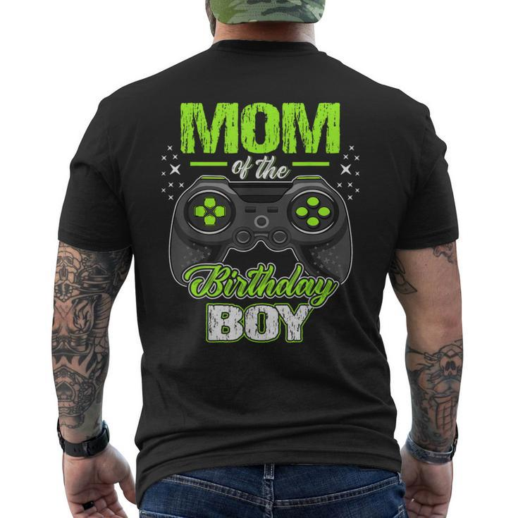 Mom Of The Birthday Boy Matching Video Gamer Birthday Party Men's T-shirt Back Print