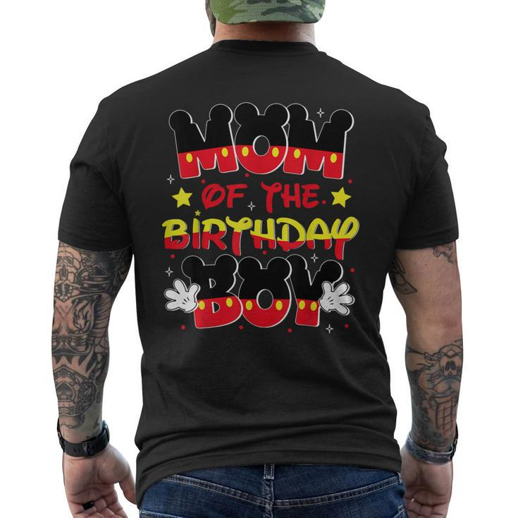 Mom And Dad Birthday Boy Mouse Family Matching Men's T-shirt Back Print