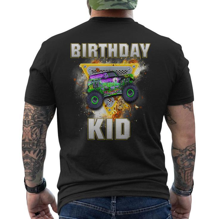 Monster Truck Birthday Kid Monster Truck Are My Jam Lovers Men's T-shirt Back Print