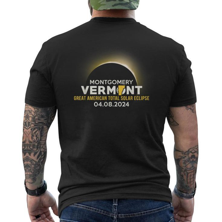 Montgomery Vermont Vt Total Solar Eclipse 2024 Men's T-shirt Back Print