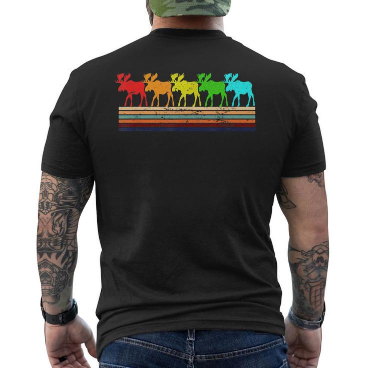 Moose Retro Vintage Style Men's T-shirt Back Print