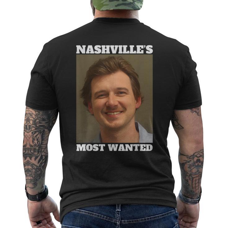 Morgan Hot Nashville's Most Wanted 2024 Shot Photo Men's T-shirt Back Print