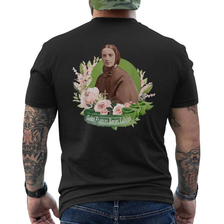 Mother Cabrini St Frances Xavier Cabrini Catholic Saint Men's T-shirt Back Print