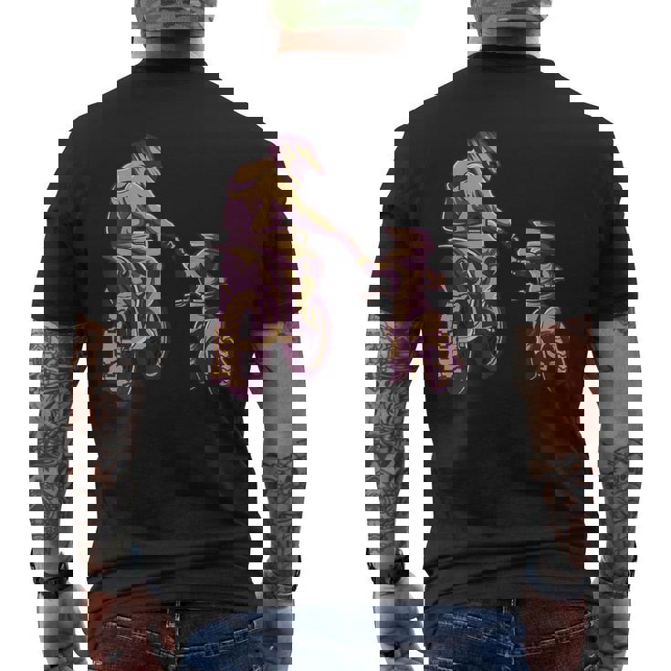 Motocross Padre E Hijo Día Del Padre Camiseta Hombre Estampado Espalda