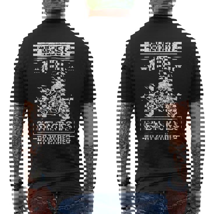 Motorcycle Biker Motorbike For Motorcycle Rider S T-Shirt mit Rückendruck