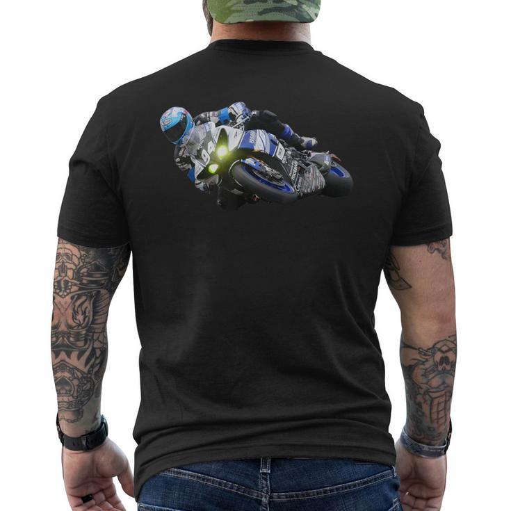 Motorcycle Racing Sports Bike Apparel Collection Men's T-shirt Back Print