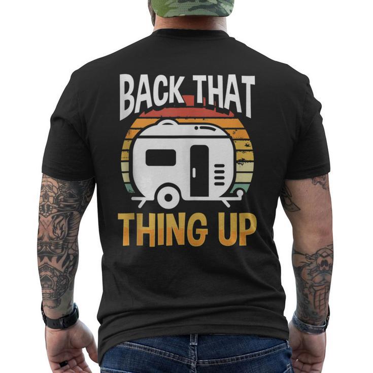 Motorhome Rv Camping Camper Back That Thing Up Men's T-shirt Back Print