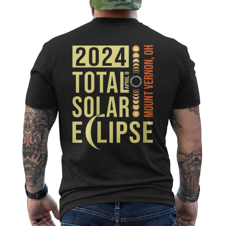 Mount Vernon Ohio Total Solar Eclipse April 8 2024 Men's T-shirt Back Print