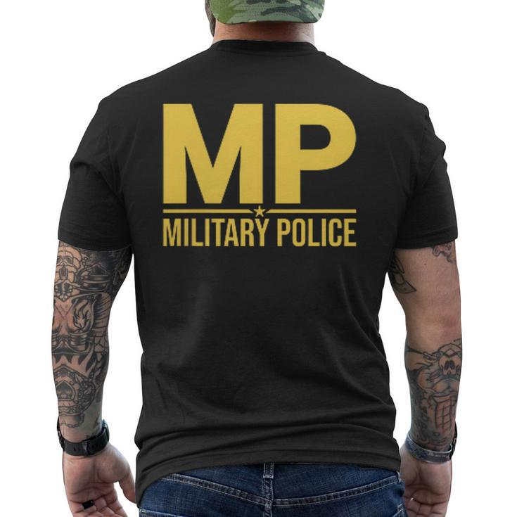 Mp Military Police Corps Us Army Men's T-shirt Back Print