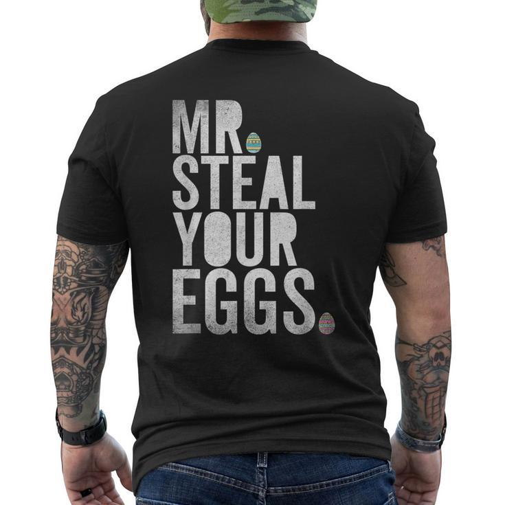 Mr Steal Your Eggs Easter Matching Family For Boys Men's T-shirt Back Print