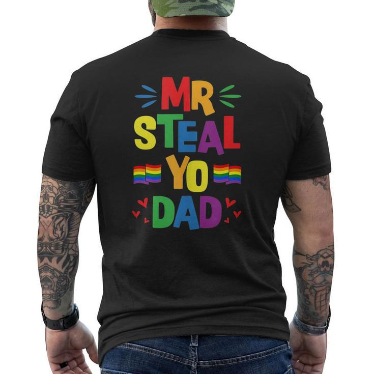 Mr Steal Yo Dad Cute Gay Pride Stuff Flag Aesthetic Mens Back Print T-shirt