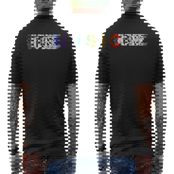 Música House Edm Rave Dj Electro Deep House Lover Camiseta Hombre Estampado Espalda