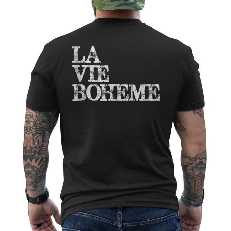 Musical Theatre La Vie Boheme Actor & Stage Manager Men's T-shirt Back Print