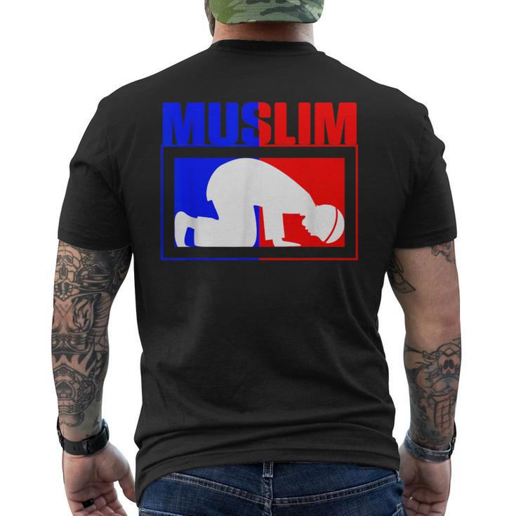 Muslim Prayer Mat Islam Allah Religion Ramadan Faith Men's T-shirt Back Print