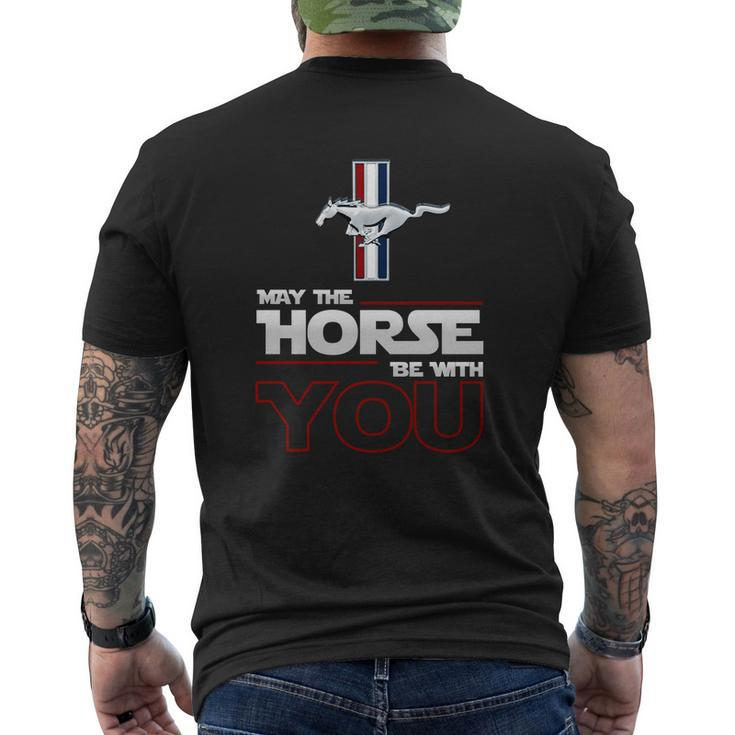 Mustang May The Horse Be With You Shirt Mens Back Print T-shirt