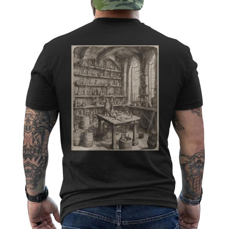 Mysterious Renaissance Alchemy Men's T-shirt Back Print