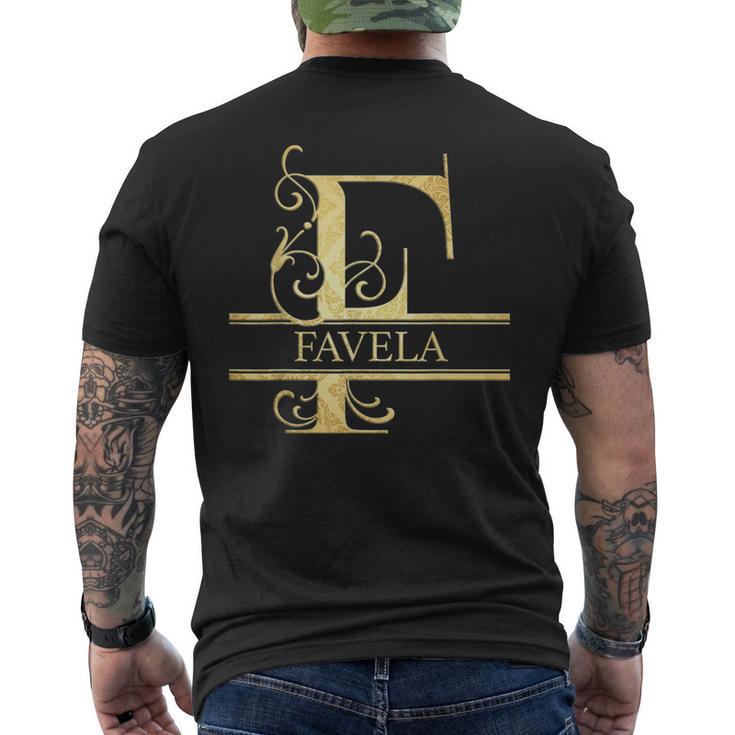 Name Favela T-Shirt mit Rückendruck