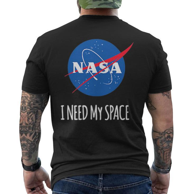 Nasa I Need My Space Men's T-shirt Back Print