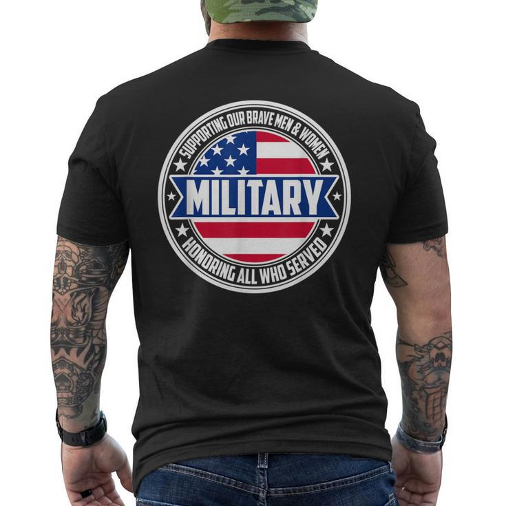 National Military Appreciation Month Men's T-shirt Back Print