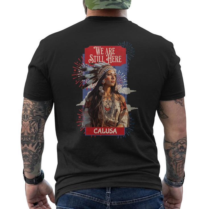 We Are Here Native Indian Proud Heritage Men's T-shirt Back Print