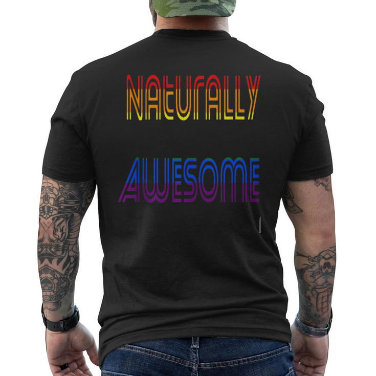 Naturally Awesome Men's T-shirt Back Print