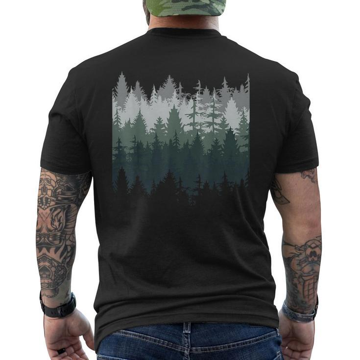 Nature Trees And Forest Men's T-shirt Back Print