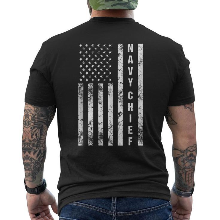 Navy Chief Sleeveless Us Flag Navy Chief Men's T-shirt Back Print