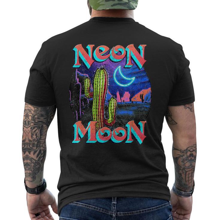 Neon Moon Retro Western Men's T-shirt Back Print