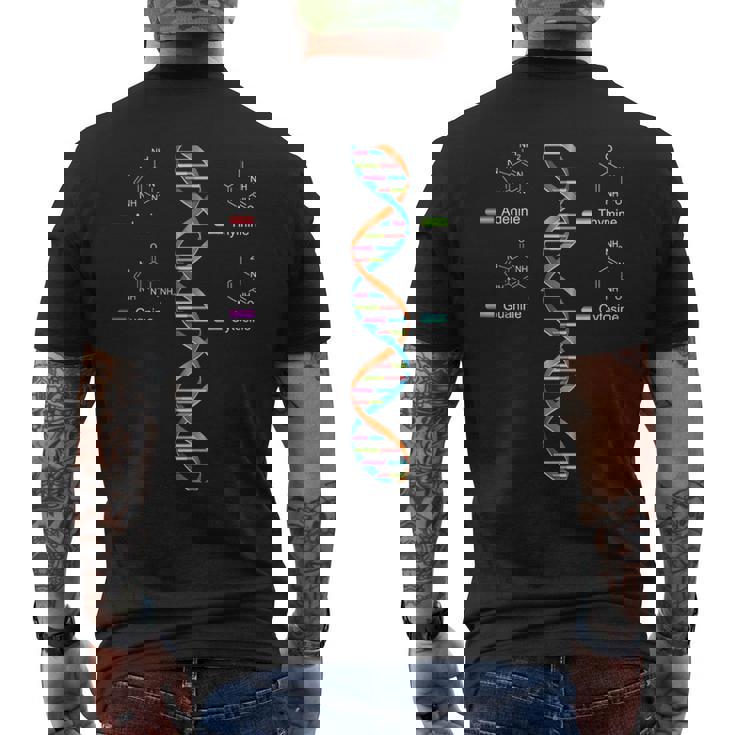 Nerd Adn Helix Genética Evolución Biología Ciencias Profesor Camiseta Hombre Estampado Espalda