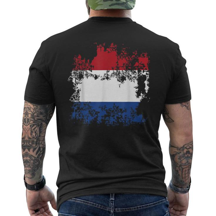 The Netherlands Holland Flag King's Day Holiday Men's T-shirt Back Print