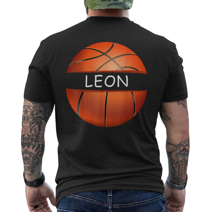 Neuheit Personalisierte Name Leon Sport Basketball T-Shirt mit Rückendruck