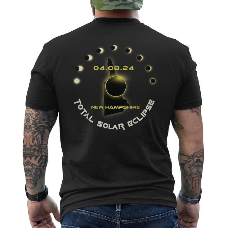 New Hampshire Solar Eclipse 2024 Watch Party Total Eclipse Men's T-shirt Back Print