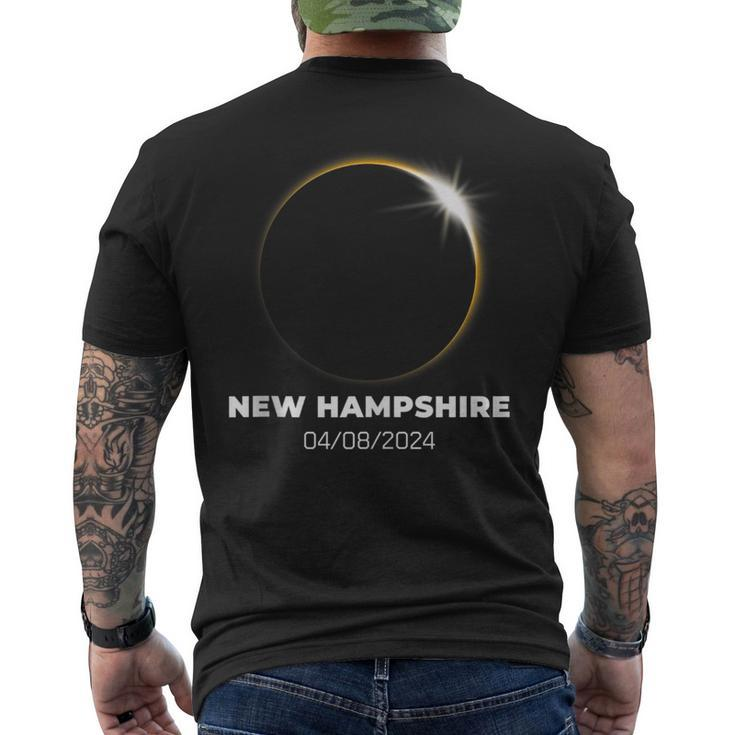 New Hampshire Total Solar Eclipse 2024 April 8 Totality Men's T-shirt Back Print