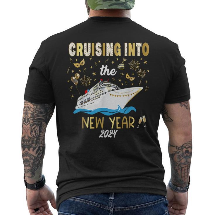 New Year Cruise Vacation Trip 2024 Men's T-shirt Back Print