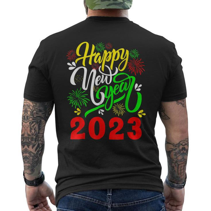 New Years Eve Party Supplies Kids Nye 2023 Happy New Year V6 Mens Back Print T-shirt