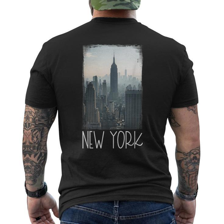 New York City Skyline Nyc New York City Men's T-shirt Back Print
