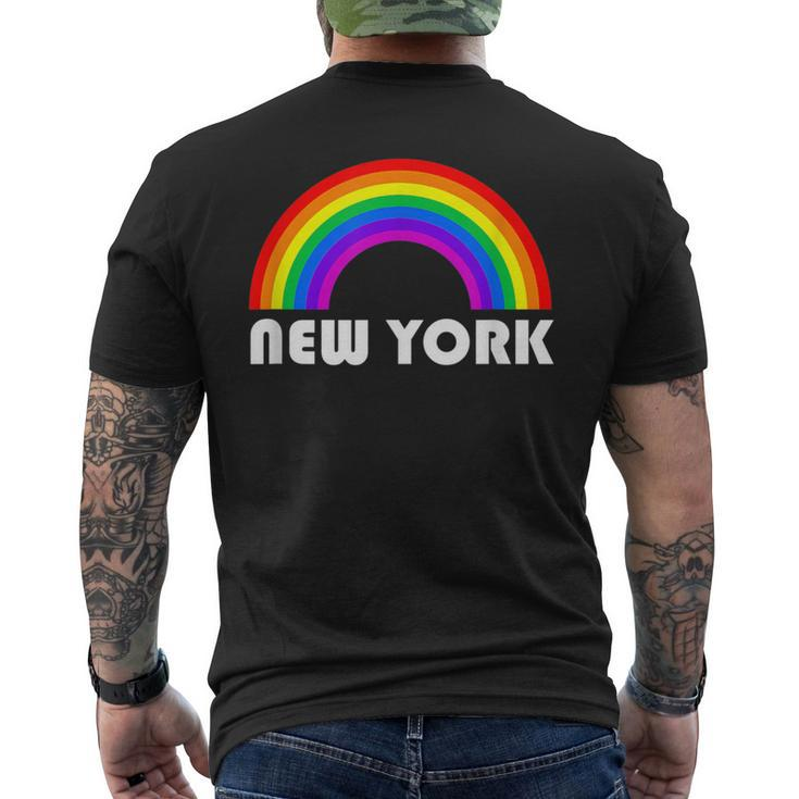 New York Gay Lesbian Bisexual Transgender Pride Lgbt Men's T-shirt Back Print