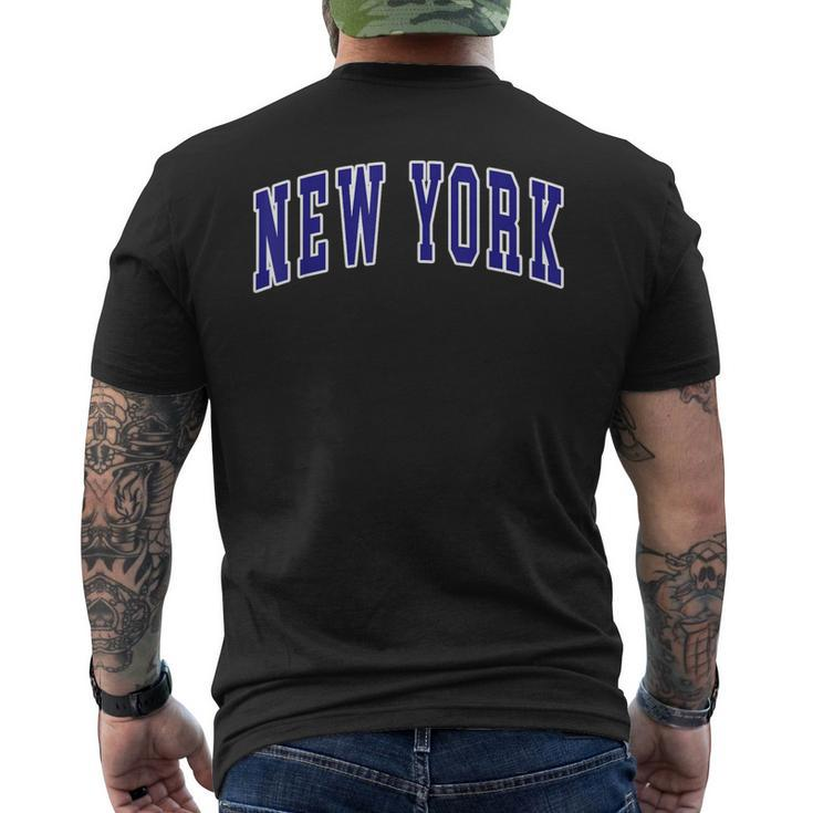 New York Text Men's T-shirt Back Print