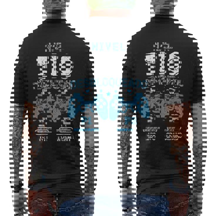 Nivel Tío Desbloqueado Anuncio Embarazadas Futuro Tío Camiseta Hombre Estampado Espalda