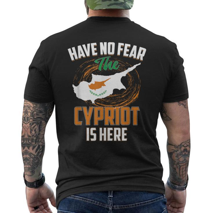 Have No Fear The Cypriot Is Here Cyprus Country Men's T-shirt Back Print