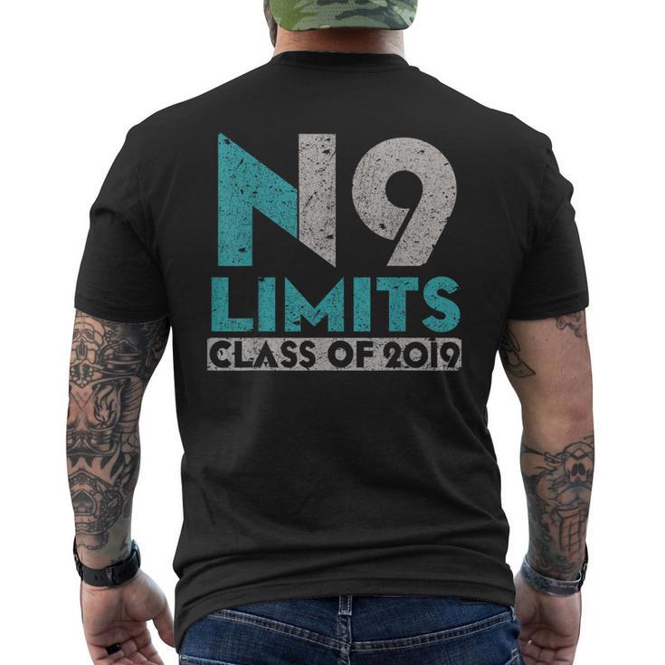 No Limits Class Of 2019 High School Graduation T Men's T-shirt Back Print