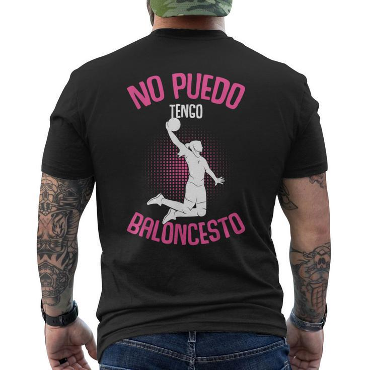 No Puedo Tengo Baloncesto Basket Niña Mujer Camiseta Men's T-shirt Back Print