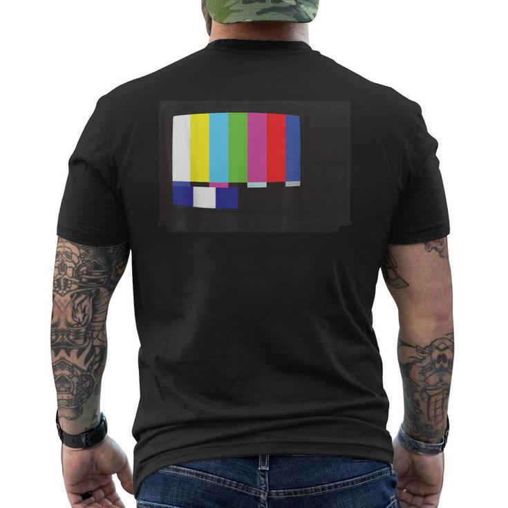 No Signal 70S 80S Television Screen Retro Vintage Tv Men's T-shirt Back Print
