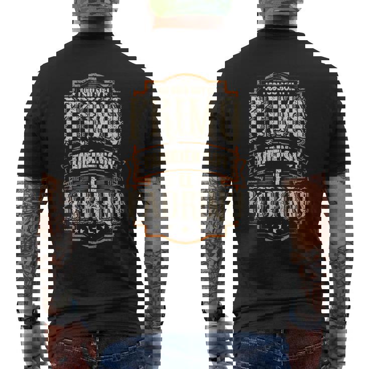 No Soy Solo El Primo Soy También El Padrino Camiseta Hombre Estampado Espalda