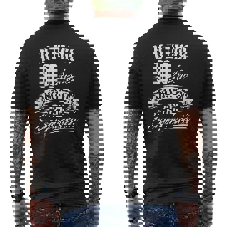 No Tengo 90 Años Tengo 18 Con 72 De Experiencia Cumpleaños Camiseta Hombre Estampado Espalda