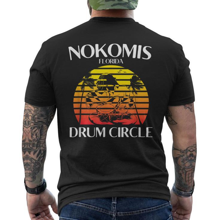 Nokomis Florida Drum Circle Drummer Men's T-shirt Back Print