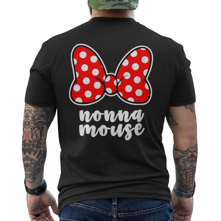 Nonna Mouse Family Vacation Bow Men's T-shirt Back Print